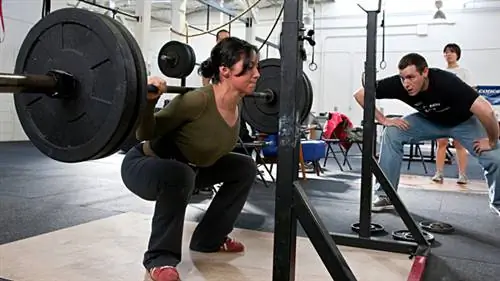 Женский присед