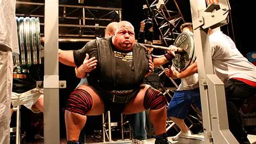 толстый пауэрлифтер