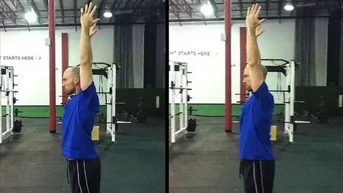 Сравнение сгибания плеча в положении стоя