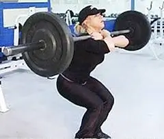 Фронтальные приседания с близкой постановкой ног