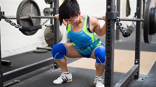 Женский присед