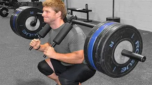 Безопасный гриф для приседаний