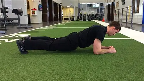 Планка - провисшие бедра