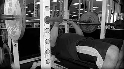 Блокировка жима лежа узким хватом от штифтов