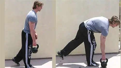 Становая тяга на одной ноге