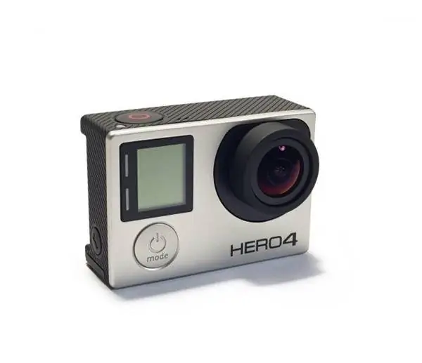 Серебряная камера GoPro Hero 4