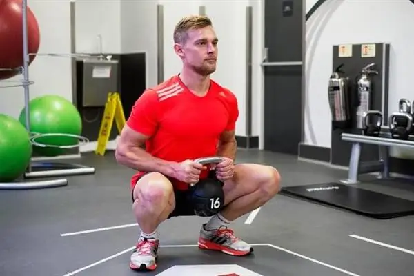 Кубковый присед