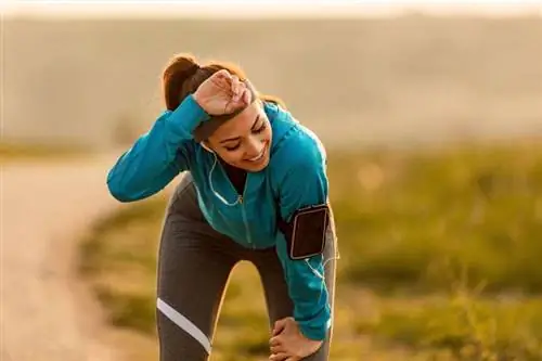 женщина после пробежки