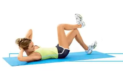 Кранч фитнес силовая тренировка бег бег трусцой мышцы