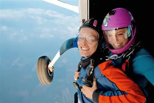 Прыжок в тандеме Это был мой первый прыжок в тандеме