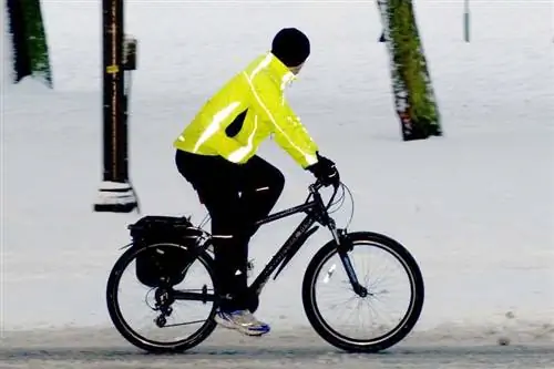 езда на велосипеде зимой