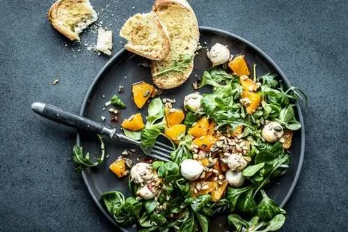 Салат из баранины с апельсинами и моцареллой