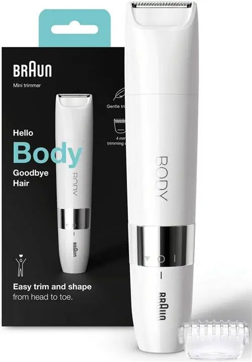 Изображение Braun Electric Body Shaver Мини-триммер для тела и бикини BS1000 Изображение Braun Electric Body Shaver Мини-триммер для тела и бикини BS1000