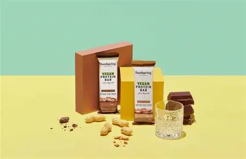 "Vegan Protein Bar Extra Layered Здоровый образ жизни в новом году: пройдите веганский батончик с растительной диетой