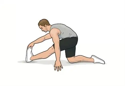 Упражнение на растяжку ног