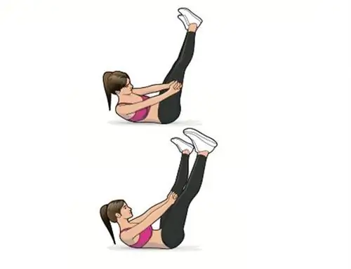 Упражнение на сгибание живота