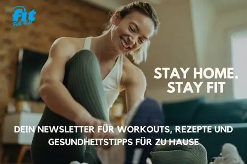 Информационный бюллетень с ведущими фотографиями stayhomestayfit