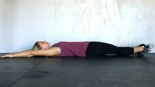 разгибание на спине