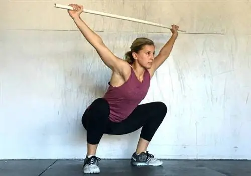 приседания над головой