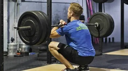 глубокий фронтальный присед