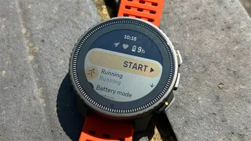 Стартовый экран Suunto для вертикального бега Стартовый экран Suunto для вертикального бега