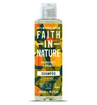 Шампунь Faith In Nature Грейпфрут & Апельсин Попробуйте этот шампунь со свежим запахом, не содержащий парабенов и нежный для волос.