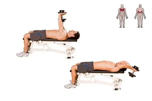 пуловер с гантелями