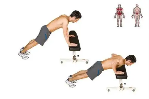 наклонный пресс вверх