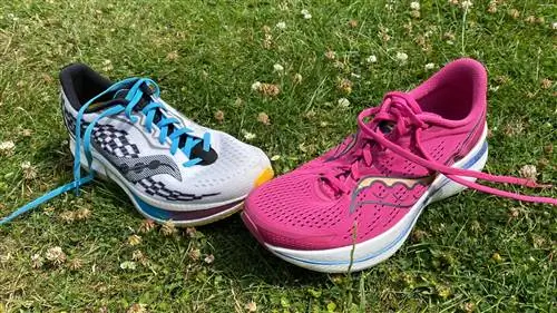 Saucony Endorphin Speed 2, слева; Saucony Endorphin Speed 3, правый
