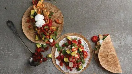 здоровый куриный фахитас здоровый куриный фахитас