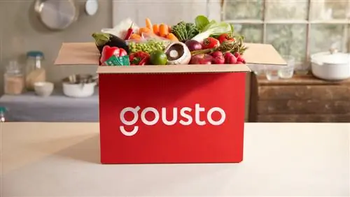 Коробка веганских рецептов Gousto Коробка веганских рецептов Gousto