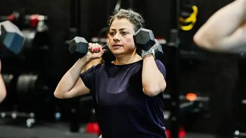 Подруливающее устройство с гантелями