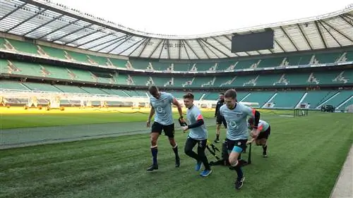 Тренировка Red Bull по регби