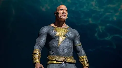 Актер Дуэйн Рок Джонсон появляется на панели Warner Brothers, продвигающей свой предстоящий фильм «Черный Адам» на третьем дне Comic-Con 2022 в конференц-центре Сан-Диего 23 июля 2022 года в Сан-Диего, Калифорния