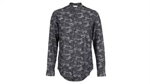 Samsøe & Samsøe черная камуфляжная рубашка