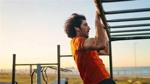 подтягивания-парк-тренировка в тренажерном зале