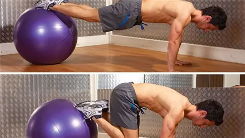 Складной нож для гимнастического мяча