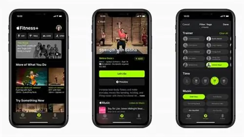 Скриншоты Apple Fitness+ на iPhone Скриншоты Apple Fitness+ на iPhone