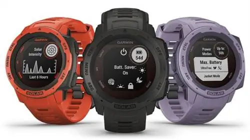 garmin-instinct-solar-composite-солнечная интенсивность-и-экраны-аккумулятора