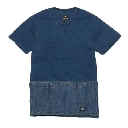 Пуловер цвета индиго для кемпинга Snow Peak Indigo