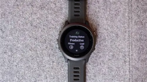 Экран загрузки Garmin Forerunner 945 для тренировок