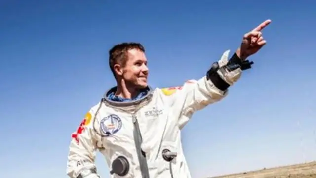 Как далеко Феликс прыгнул из космоса?