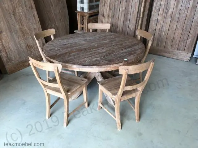 Сколько стульев уместится вокруг круглого стола шириной 120 см?