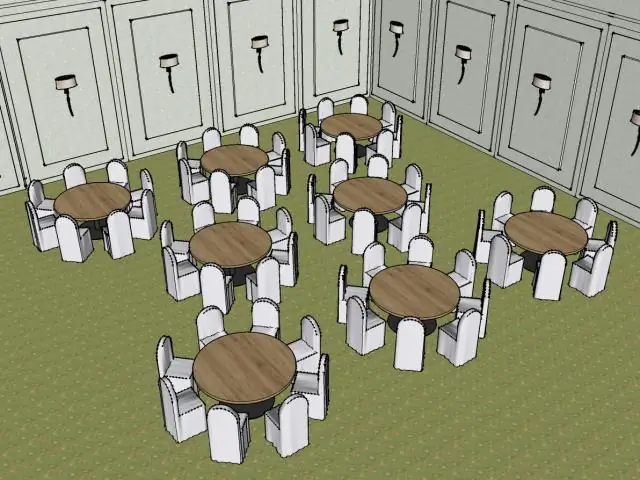 Насколько большим должен быть круглый стол, чтобы вместить 12 человек?