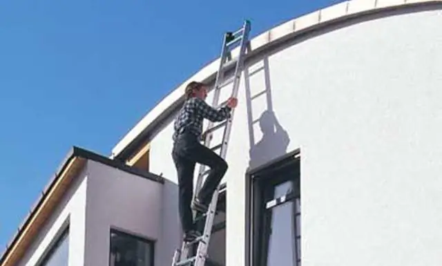 Под каким правильным углом должна быть установлена лестница?