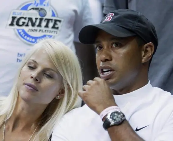 На ком женился Тайгер Вудс?